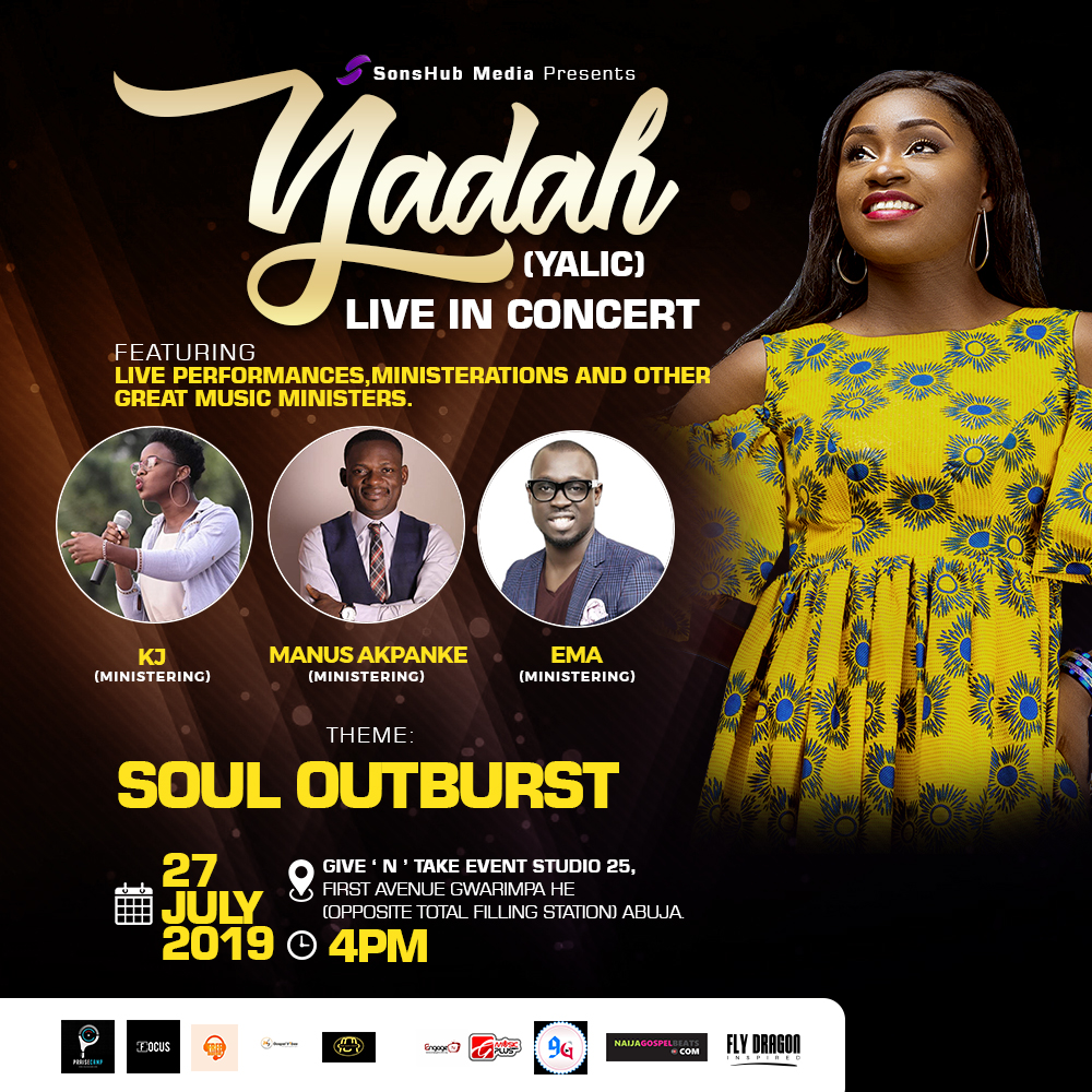 Yadah Sets for her Live Recording Concert tagged “Soul Outburst” | 27th July | #Yalic2019