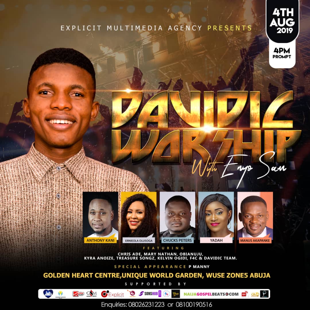 Event: Make plans to attend Davidic Worship 2019 hosted by Enyo Sam