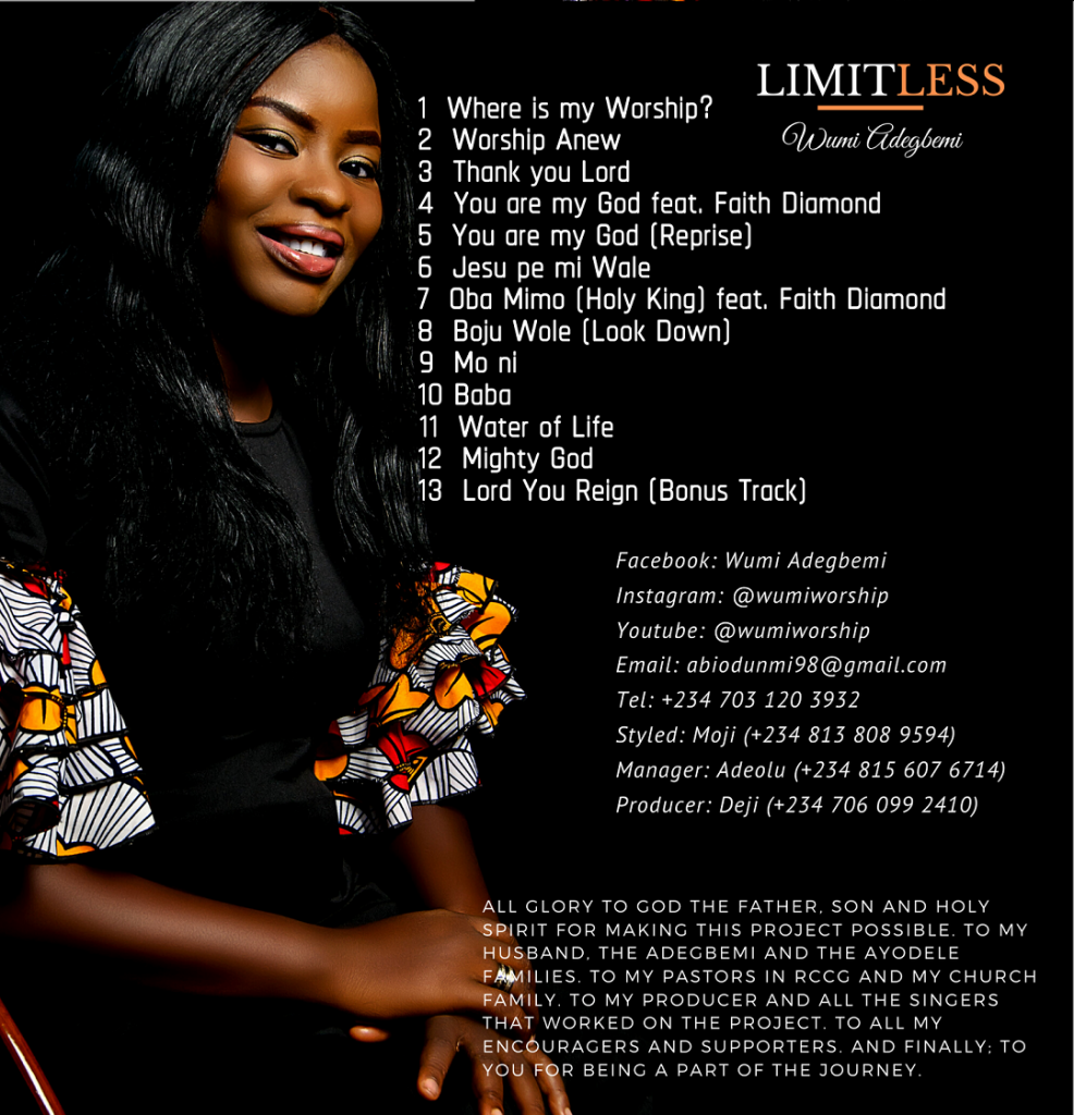 Wumi Adegbemi Releases Debut Album "Limitless" For Free Download