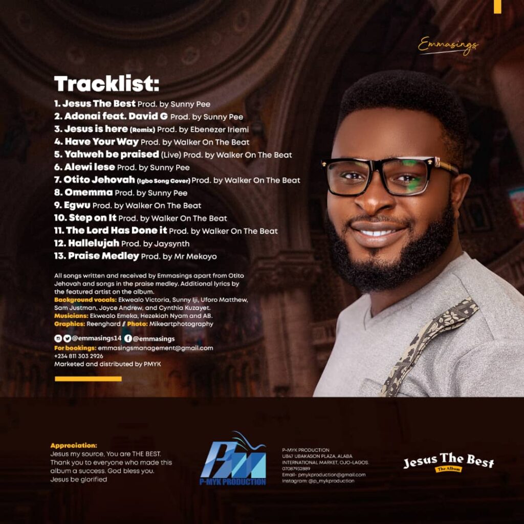 Emmasings releases Album "Jesus The Best" accompanied with a new video