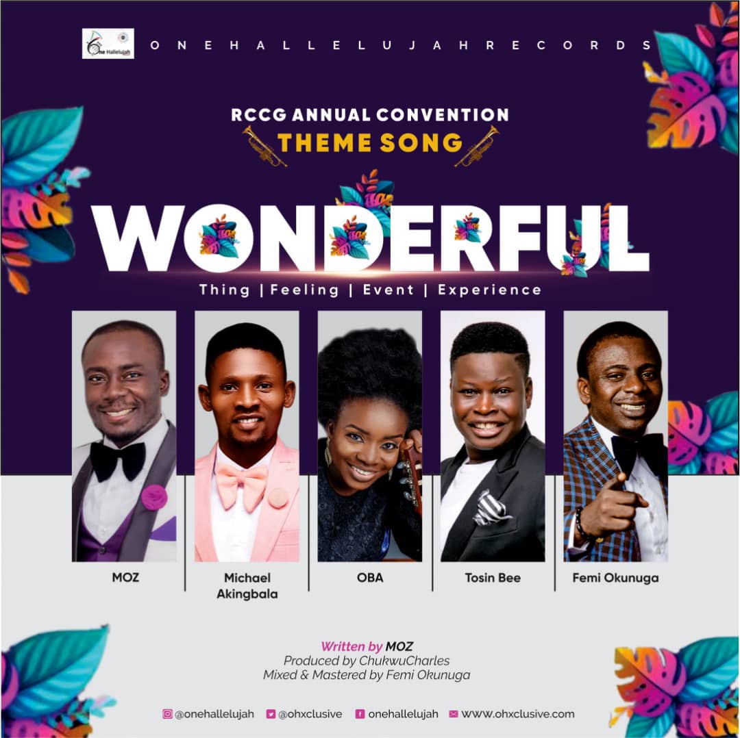 Wonderful – One Halleluyah Records Ft. MOZ, Femi Okunuga, Tosin Bee, Oba & Michael Akingbala