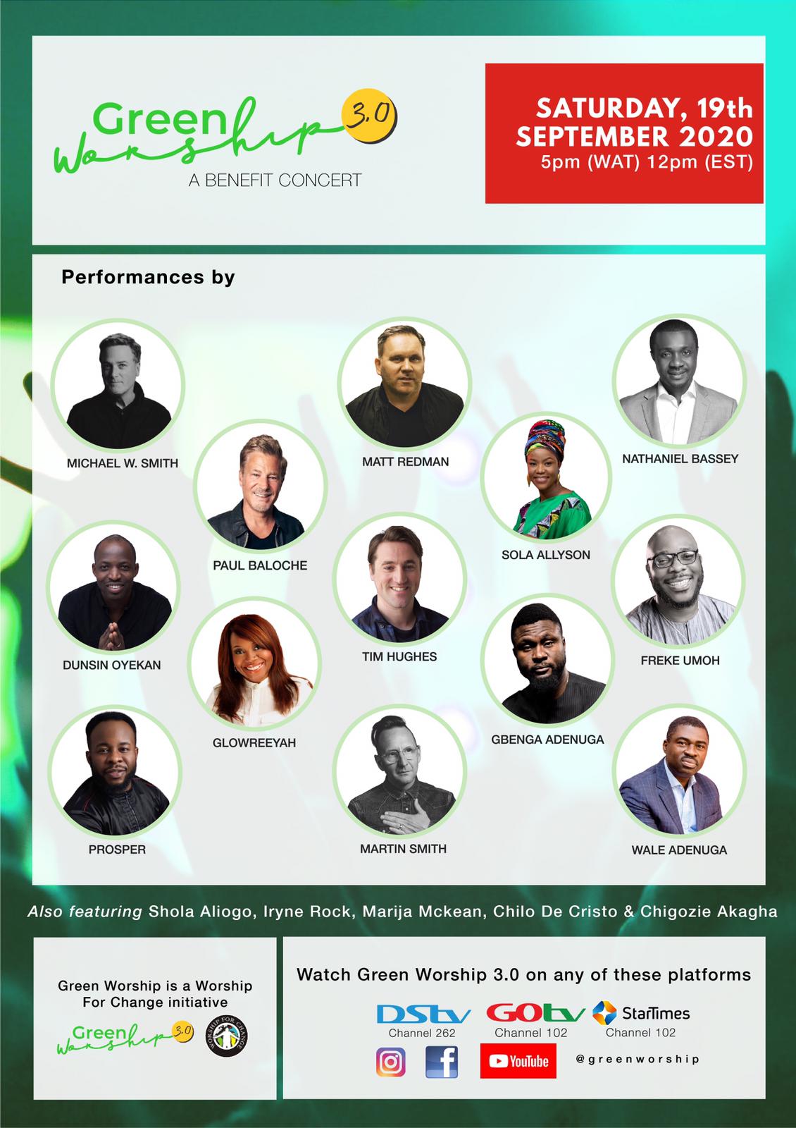 #BeatsEvent: Michael Smith, Nathaniel Bassey, Matt Redman Set For Green Worship 3.0 (A Benefit Concert)