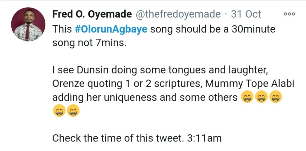Reactions Trail Nathaniel Bassey's new release 'Olorun Agbaye'
