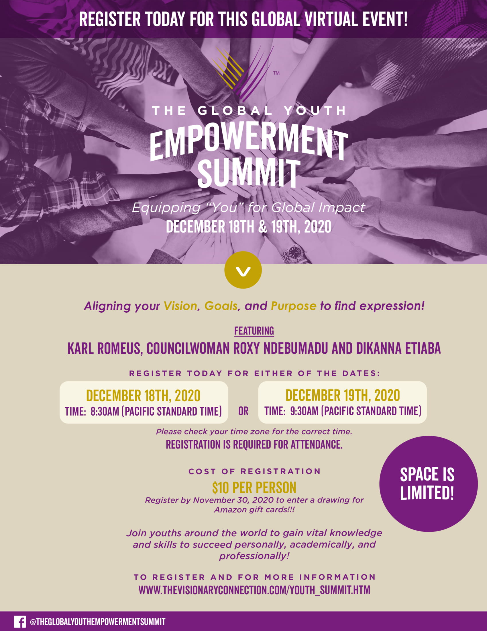 Karl Romeus, Roxy Ndebumadu, Other Keynote Speakers Set For The Global Youth Empowerment Virtual Summit