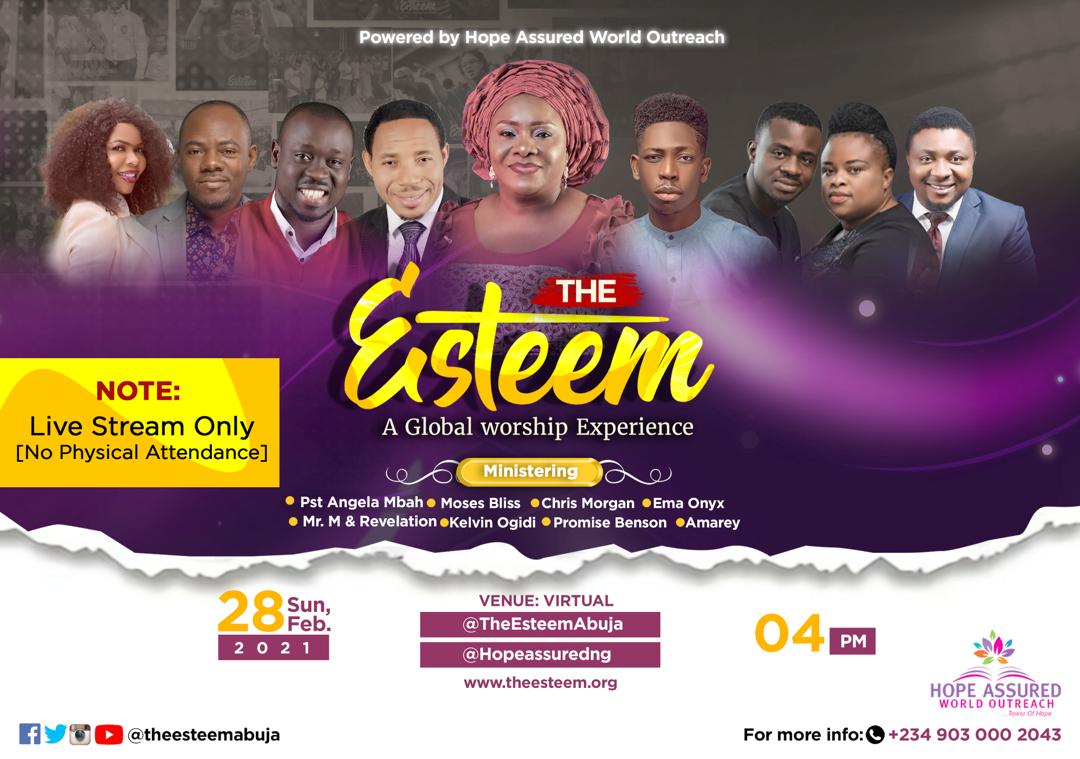 The Esteem Live Worship Concert The Virtual Edition set for February 28, 2021