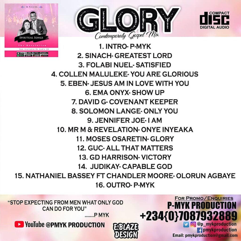 Mixtape: Pmyk production releases 'Glory' Mix feat. GUC, Folabi Nuel and more Mixtape: Pmyk production releases 'Glory' Mix feat. GUC, Folabi Nuel and more