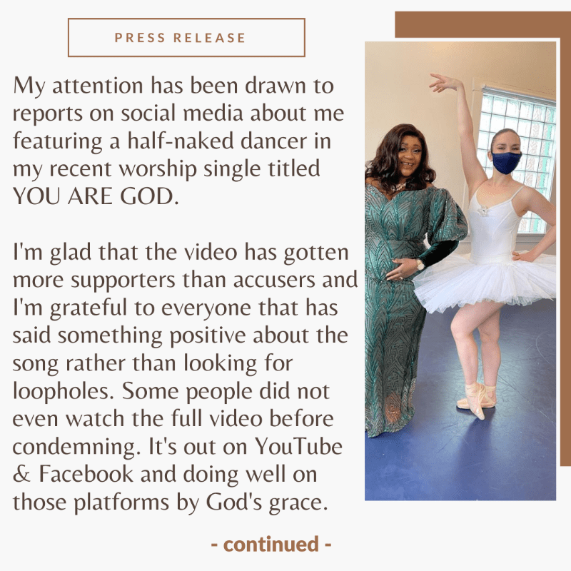 Akuchay Responds to Trending News of Featuring "Naked" Dancer in Gospel Music Video