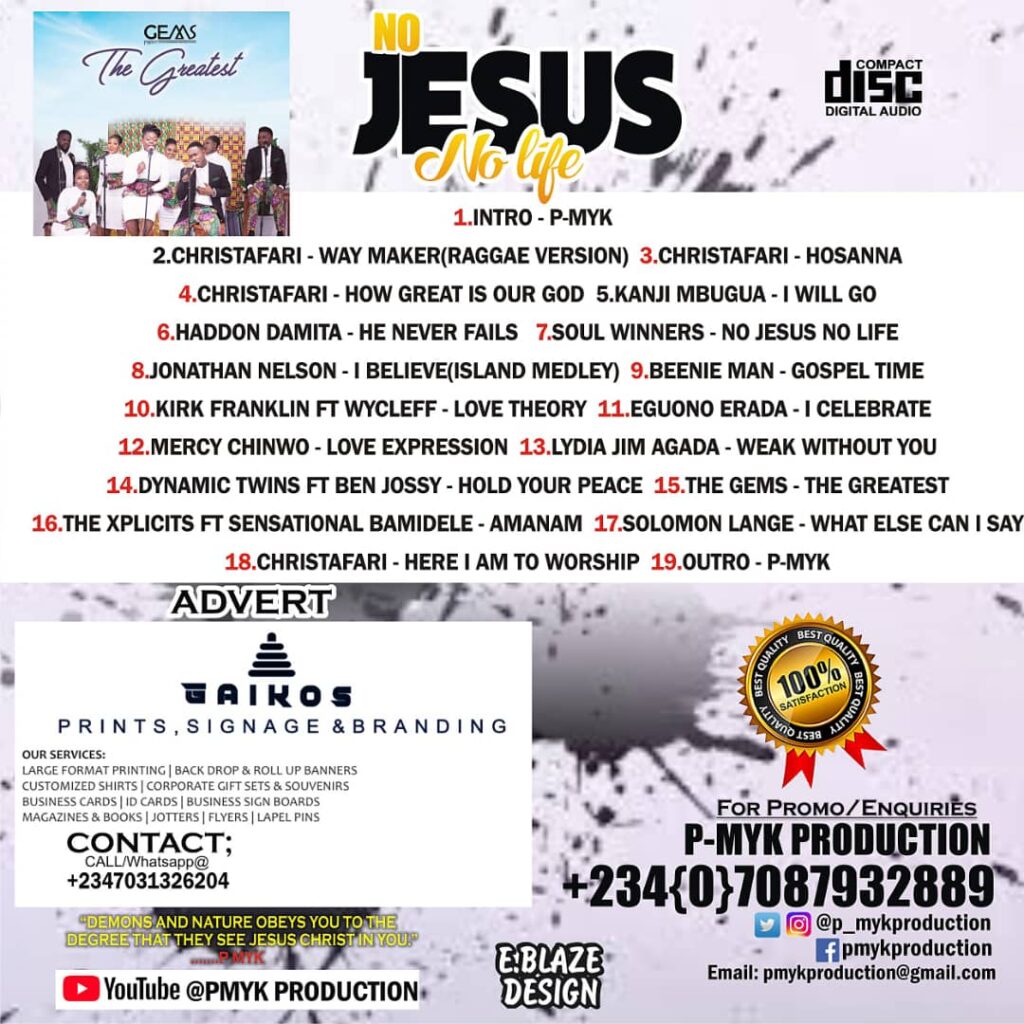 P-MYK Production shares new reggae mix 'No Jesus No Life'
