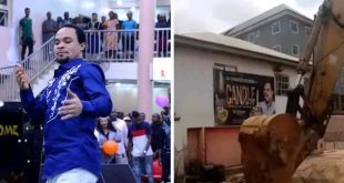 Anambra State Gov. Demolishes Prophet Odumeje’s Church In Onitsha