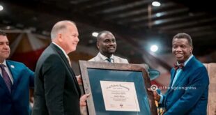 Pastor E.A Adeboye receives 7th honornary Degree