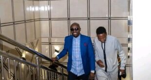 Ubert Angel Arrives Omega Fire ministry headquarters in Auchi