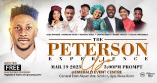 [Events] Peterson Okopi Set For “The Peterson Experience Uyo Edition"