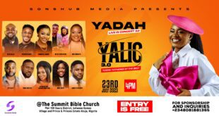 [EVENT] Renowned Gospel Music Minister Yadah PreparesYALIC3.0: Yadah Live In Concert