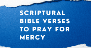 SCRIPTURAL BIBLE VERSES TO PRAY FOR MERCY