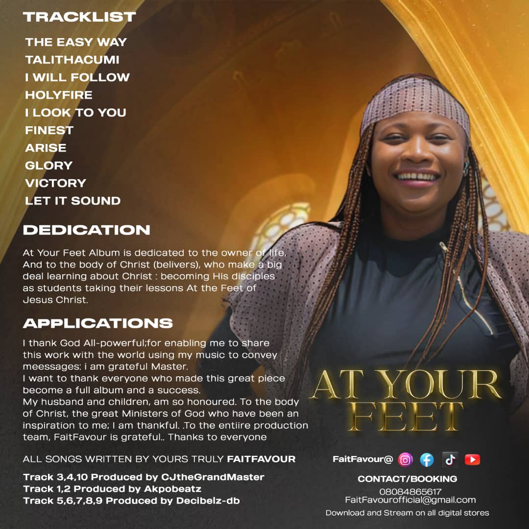 Gospel Songstress Fait Favour Wraps The Year Up With 10-Track Album "At Your Feet"